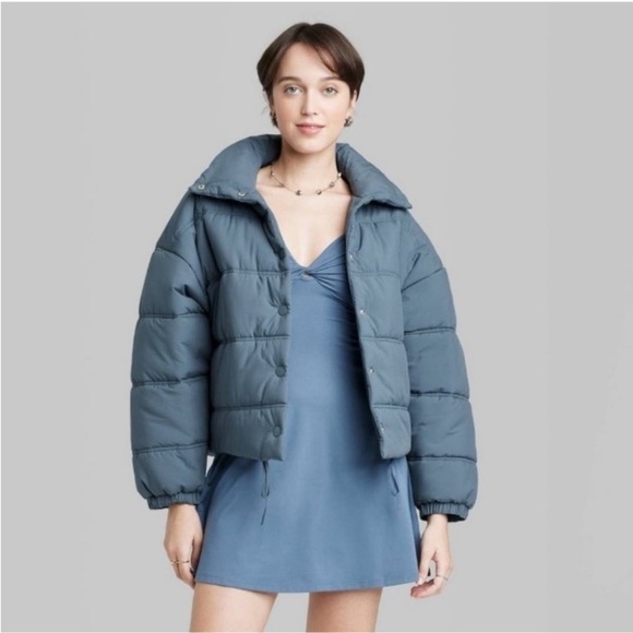 Women's Duvet Puffer Jacket -
Wild Fable
Ionic sky new - Picture 1 of 5